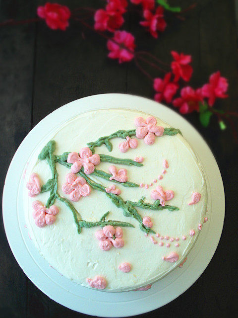 Spring Plum Blossom Cake