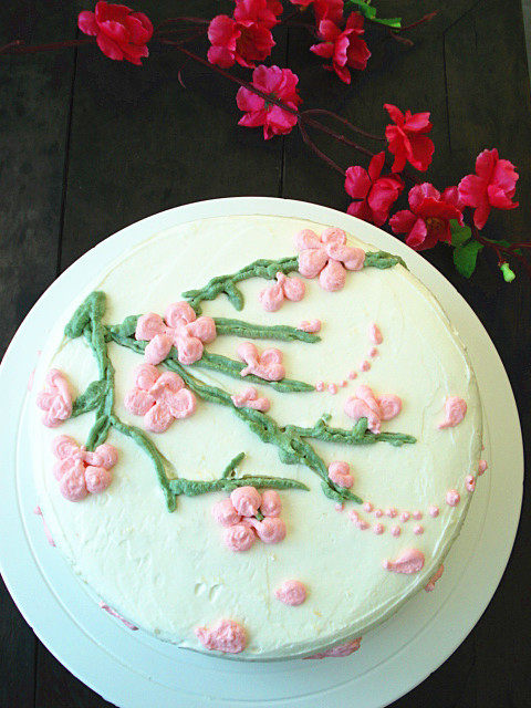 Spring Plum Blossom Cake