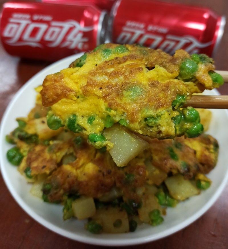 Potato and Pea Omelette