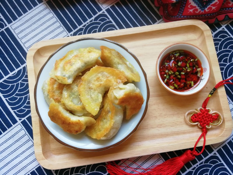 Chive and Mushroom Pan-Fried Dumplings