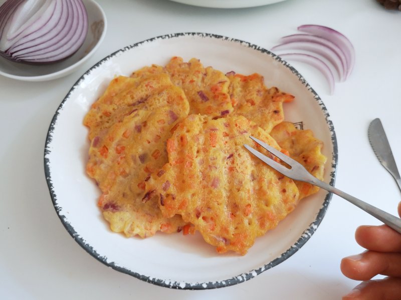 Onion Carrot Coarse Grain Pancake