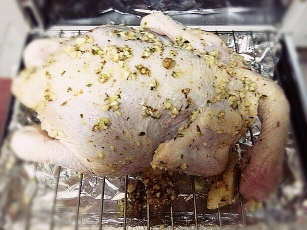 Roast Chicken Cooking Steps