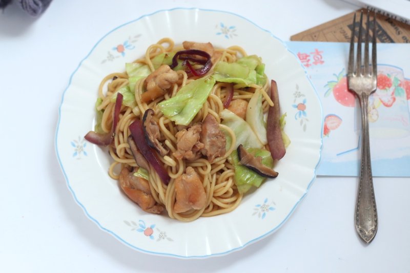 Teriyaki Chicken Stir-Fry Noodles Step by Step