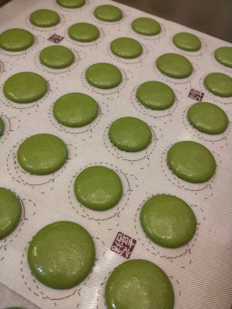 Steps for Making Italian Matcha Macarons (No Artificial Coloring)