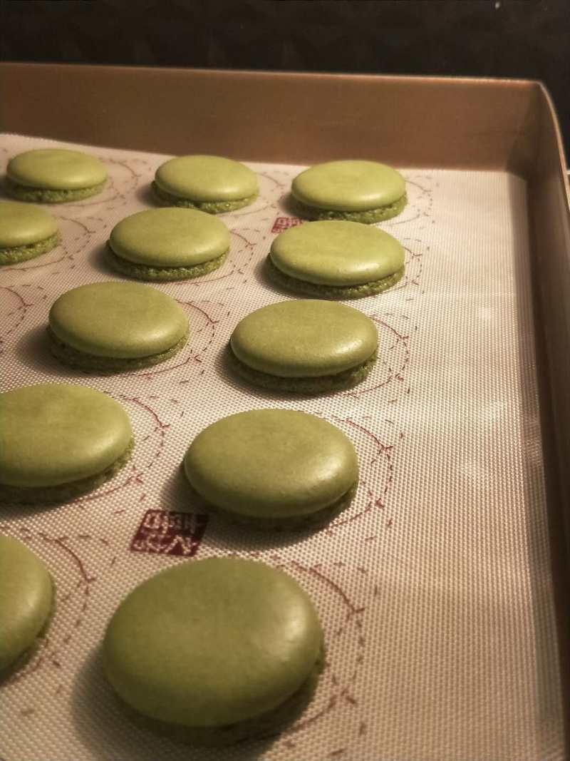 Steps for Making Italian Matcha Macarons (No Artificial Coloring)