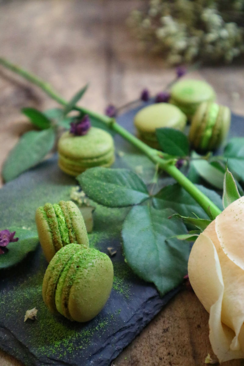 Steps for Making Italian Matcha Macarons (No Artificial Coloring)