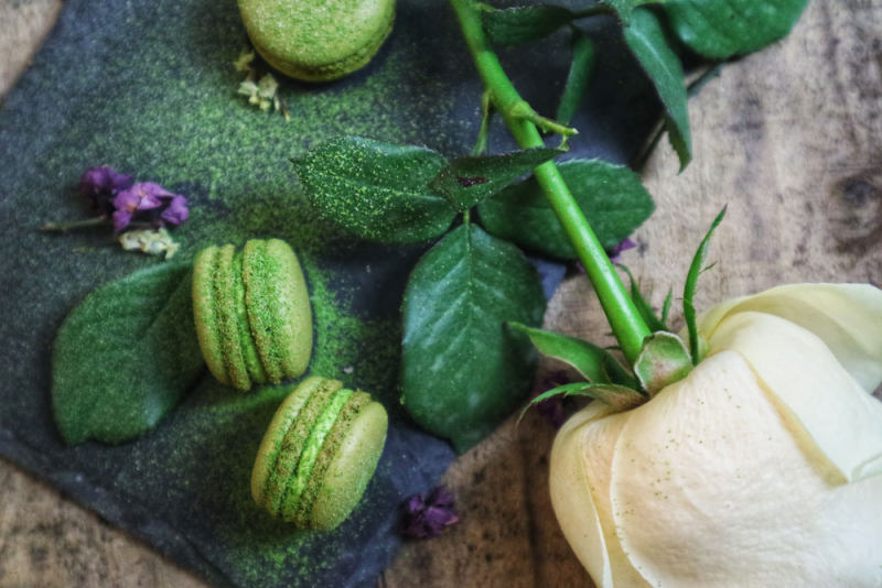 Steps for Making Italian Matcha Macarons (No Artificial Coloring)