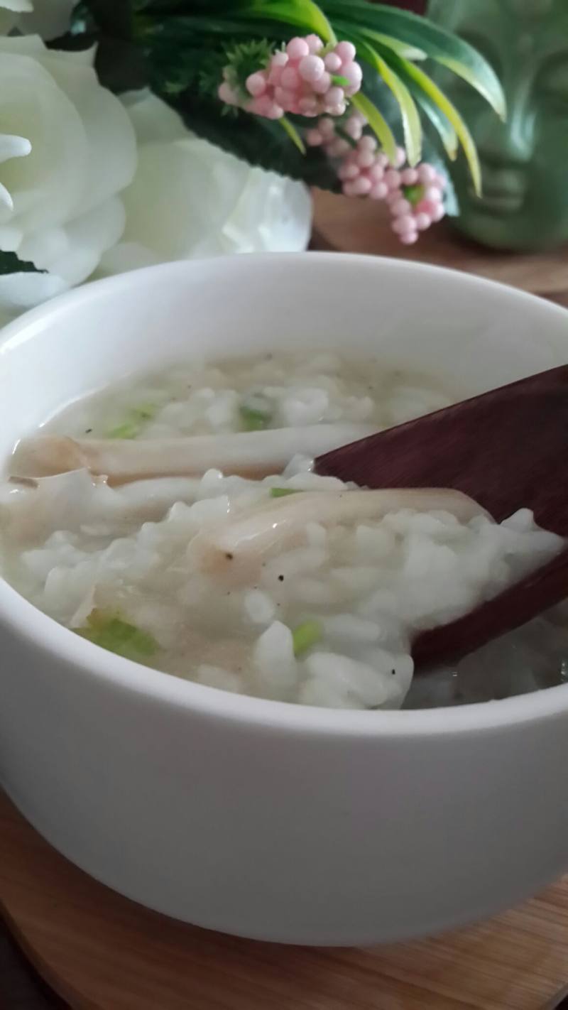 Steps for Making Razor Clam Congee