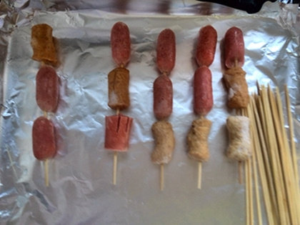 Steps for Making Changzi Skewers