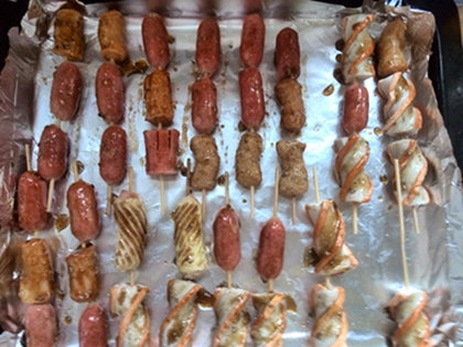 Steps for Making Changzi Skewers