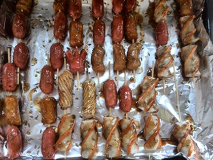 Steps for Making Changzi Skewers