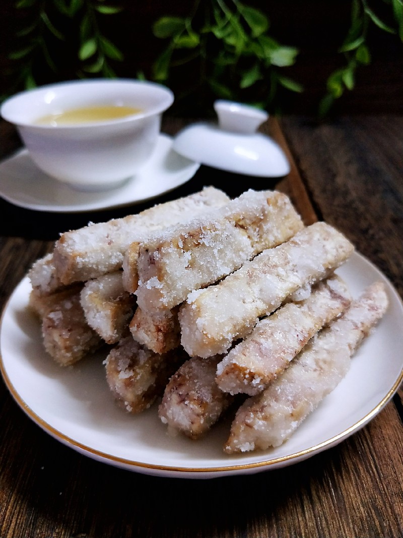 Taro Strips in Sugar