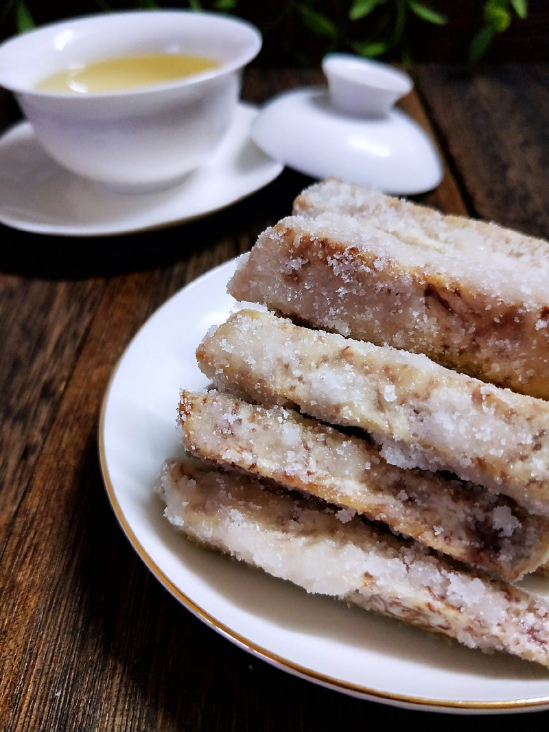 Taro Strips in Sugar