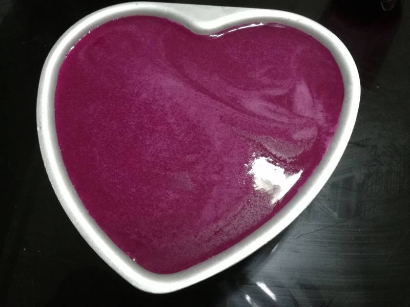 Dragon Fruit Mousse Cake Making Steps