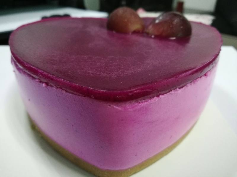 Dragon Fruit Mousse Cake Making Steps