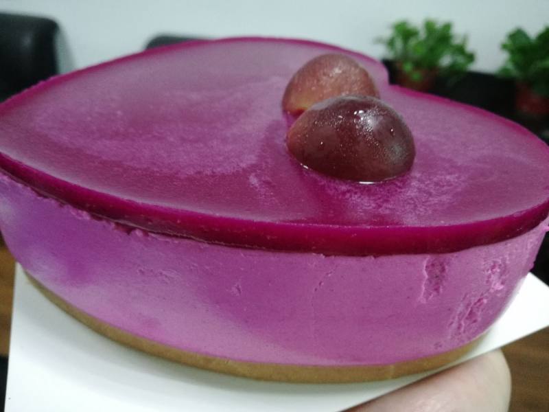 Dragon Fruit Mousse Cake Making Steps