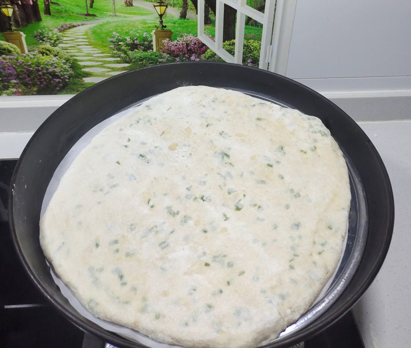 Chinese Scallion Pancake Making Steps