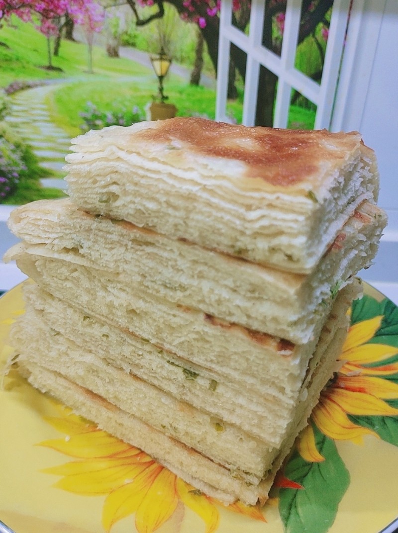 Chinese Scallion Pancake Making Steps