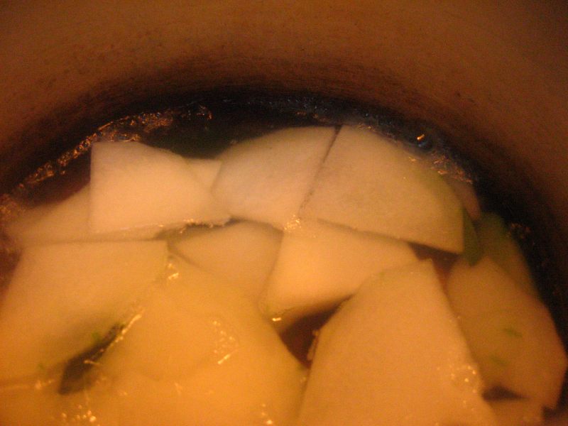 Winter Melon and Dried Shrimp Soup Cooking Steps