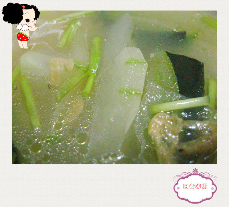 Winter Melon and Dried Shrimp Soup Cooking Steps