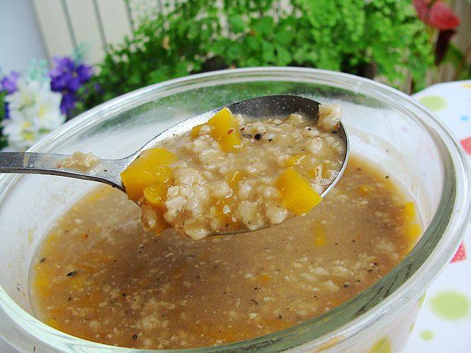 Steps for making Microwave Pumpkin Oat Peanut Porridge