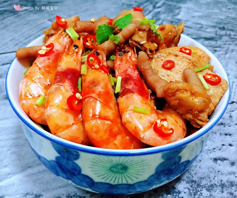 Mingxia Chicken Feet and Shrimp Hot Pot #Cooking a Feast with Leftover Ingredients#