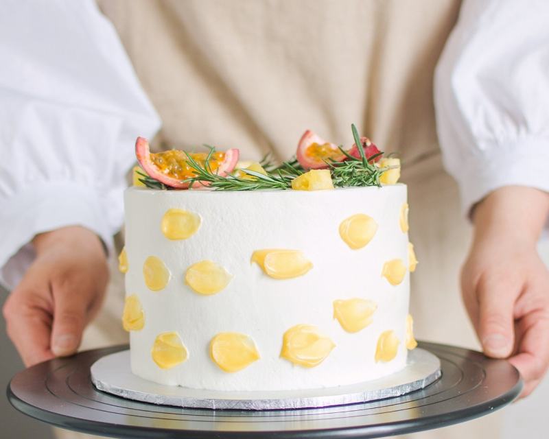 Cooking Steps for Passion Fruit Pineapple Cream Cake