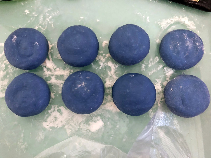 Doraemon Red Bean Mochi Bun Making Steps