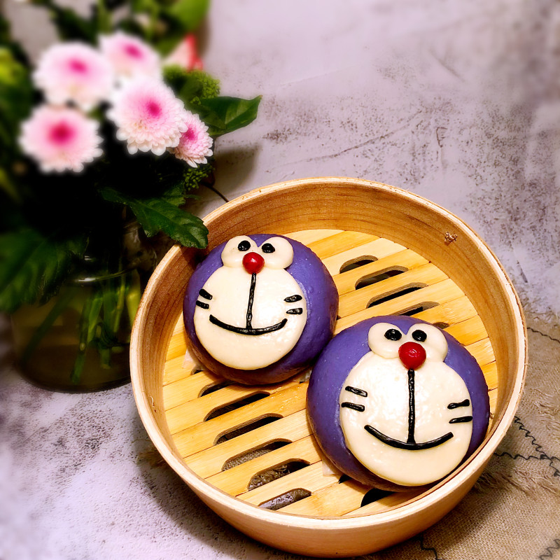 Doraemon Red Bean Mochi Bun