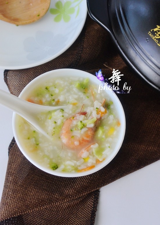 Steps for Cooking Rustic Shrimp Porridge