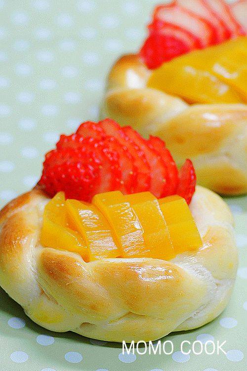 Cute Fruit Basket Bread