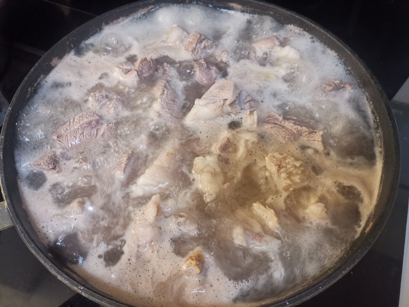 White Radish and Lamb Stew Cooking Steps