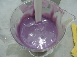 Steps for Making Purple Sweet Potato Milk Mousse