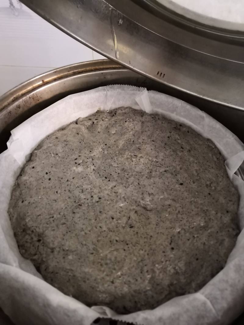 Steps to Make Black Sesame Steamed Cake