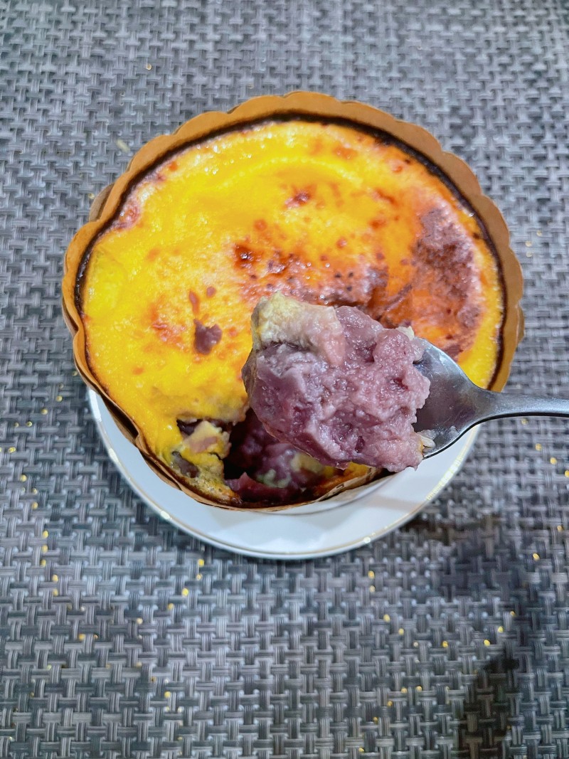 Taro Custard Baked Egg Milk Step-by-Step