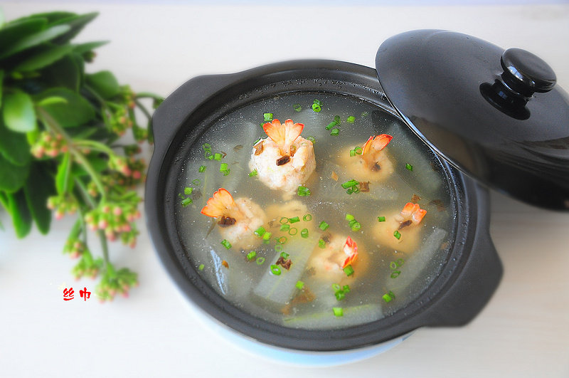 Winter Melon Shrimp Minced Bean Sprout Soup