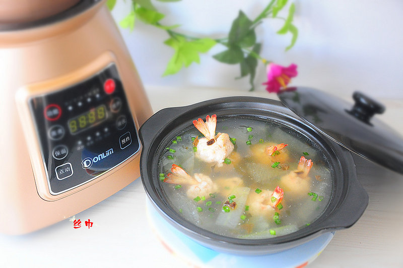 Steps for Making Winter Melon Shrimp Minced Bean Sprout Soup