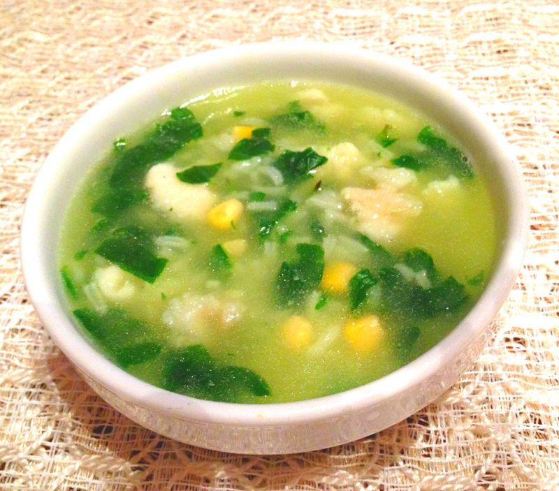 Cod and Spinach Porridge