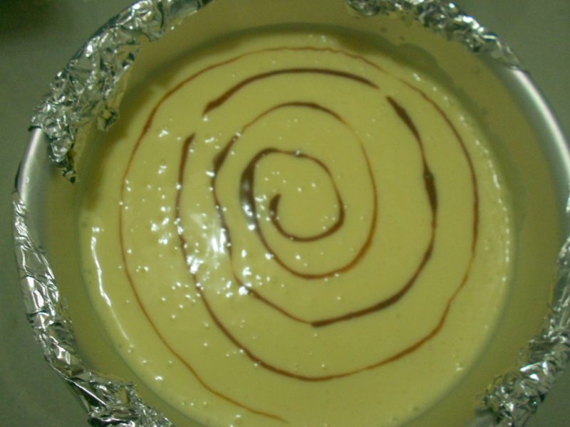 Marble Cheesecake Making Steps