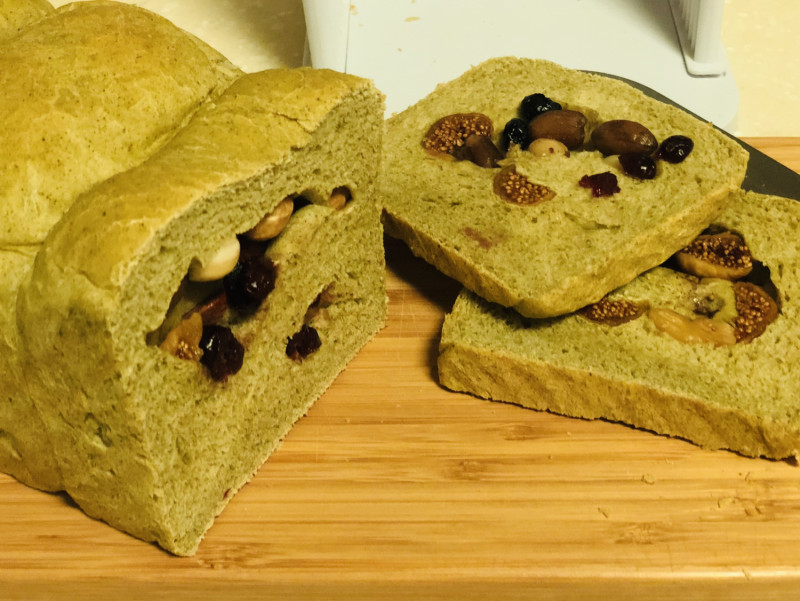 Green Tea Nut Toast