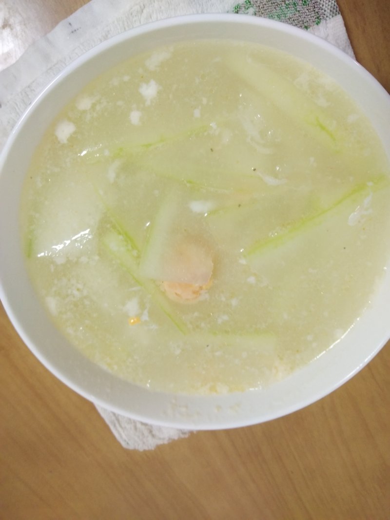 Winter Melon, Dried Shrimp and Salted Egg Soup