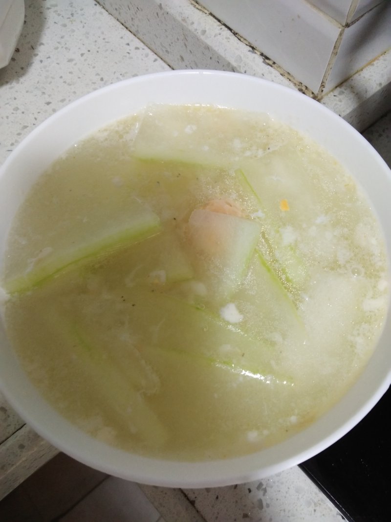 Steps to Make Winter Melon, Dried Shrimp and Salted Egg Soup