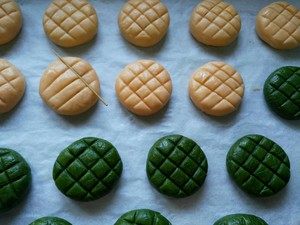 Mochi Filled Chocolate (Matcha) Lava Cookies Classic Recipe Making Steps