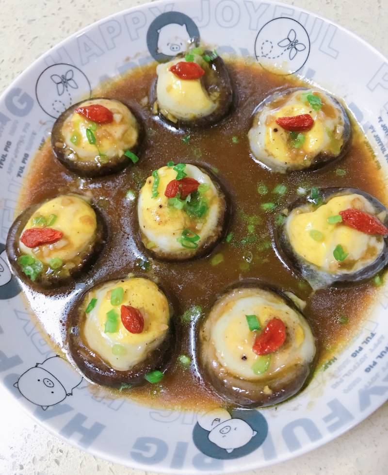 Steamed Egg with Mushrooms