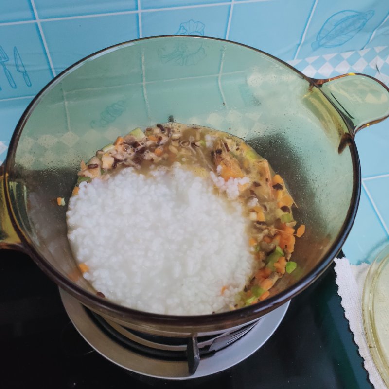 Steps to Make Shrimp and Vegetable Congee