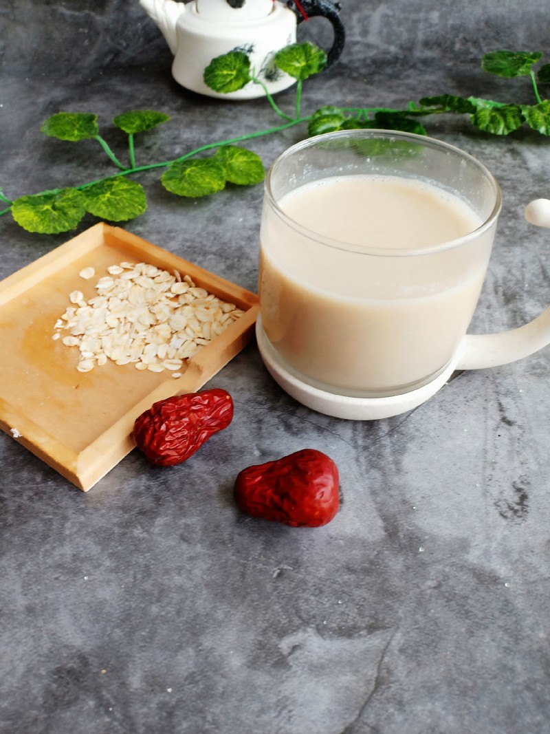 Steps for Making Red Date Oat Soy Milk