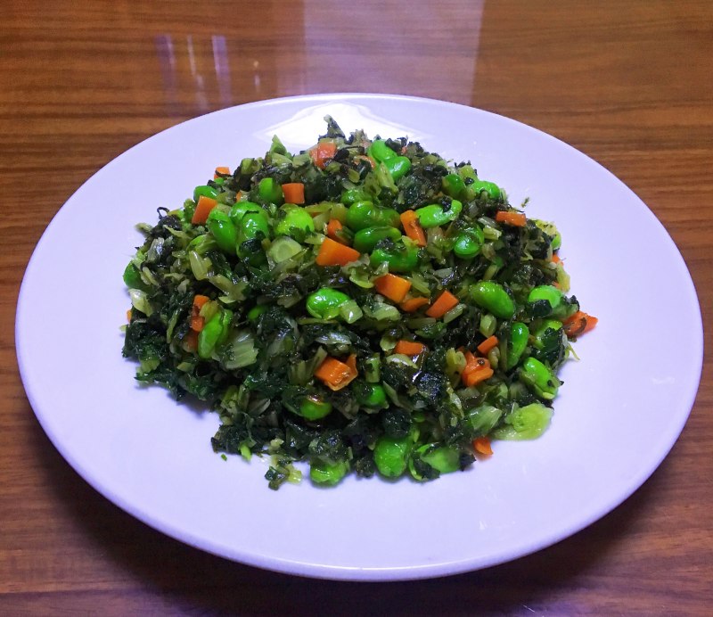 Carrot and Edamame Stir-Fried Pickled Vegetables