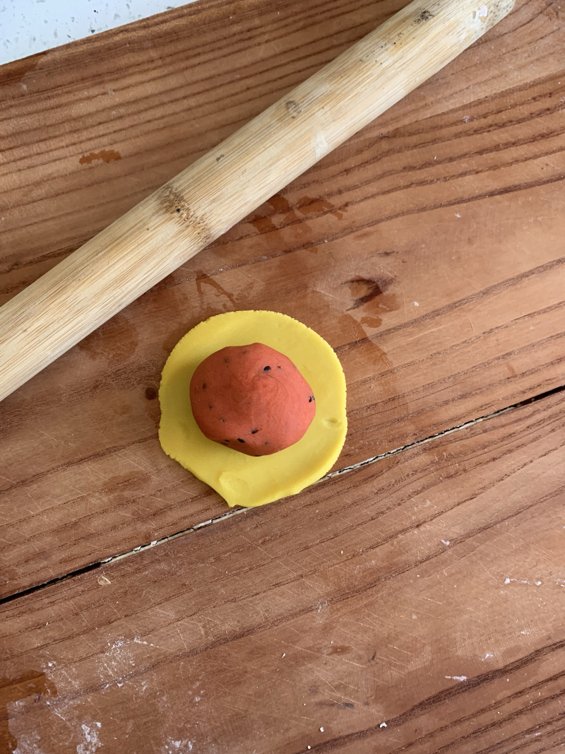 Watermelon Mooncake Making Steps