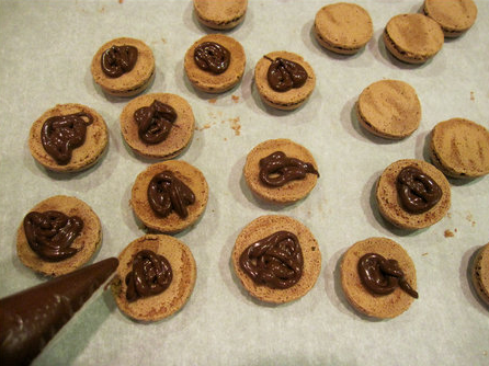 Chocolate Macarons Making Steps