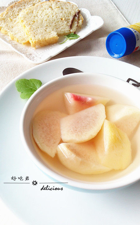 Steps for making Cool Peach Drink